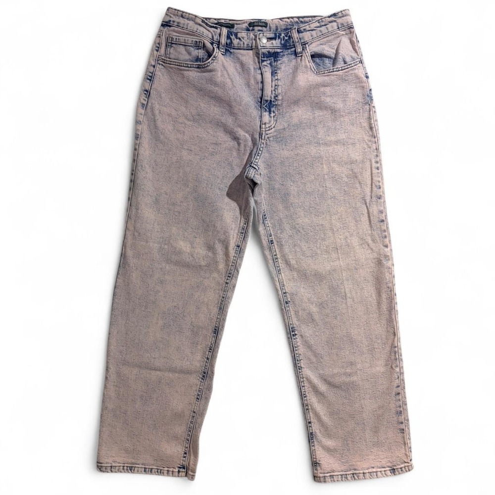 Wild Fable 90s Relaxed Straight Jeans Blue Pink Acid Wash Womens 14